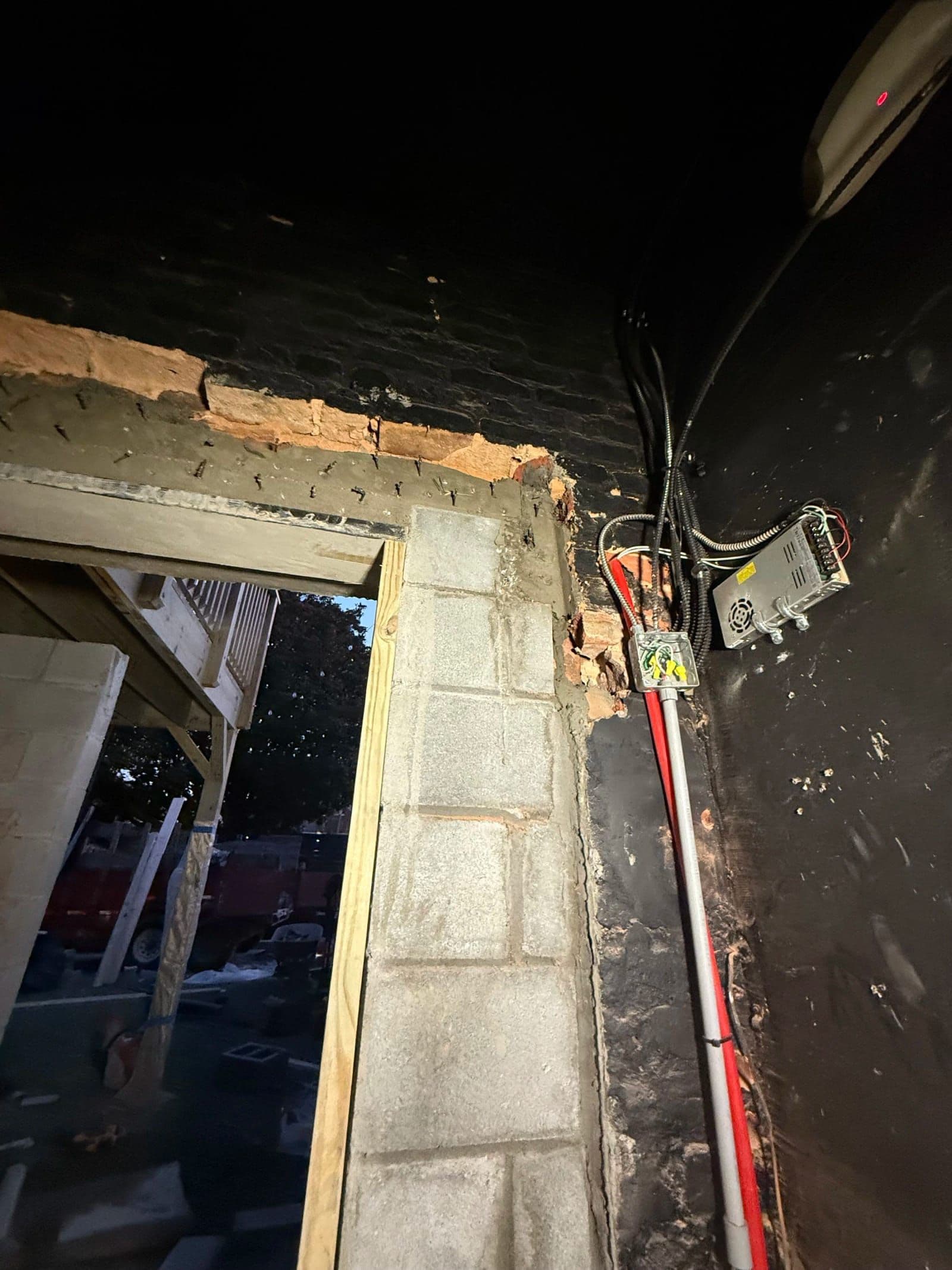 Brick renovation project demonstrating expert construction techniques